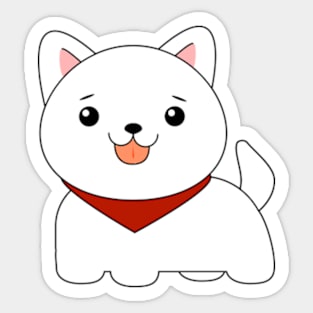 Puppy, Sweet Cute Dog, Dog, Woof Woof, Husky Sticker